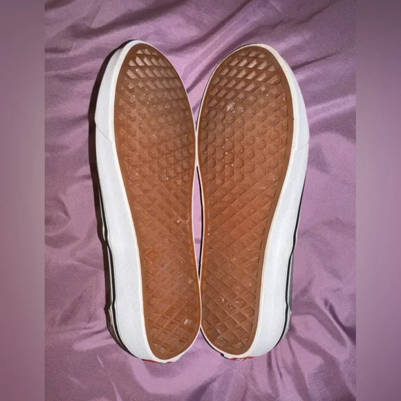 Vans Classic Slip-On sneakers pewter and true white checkerboard colorway Sz 7.5 - Picture 7 of 11